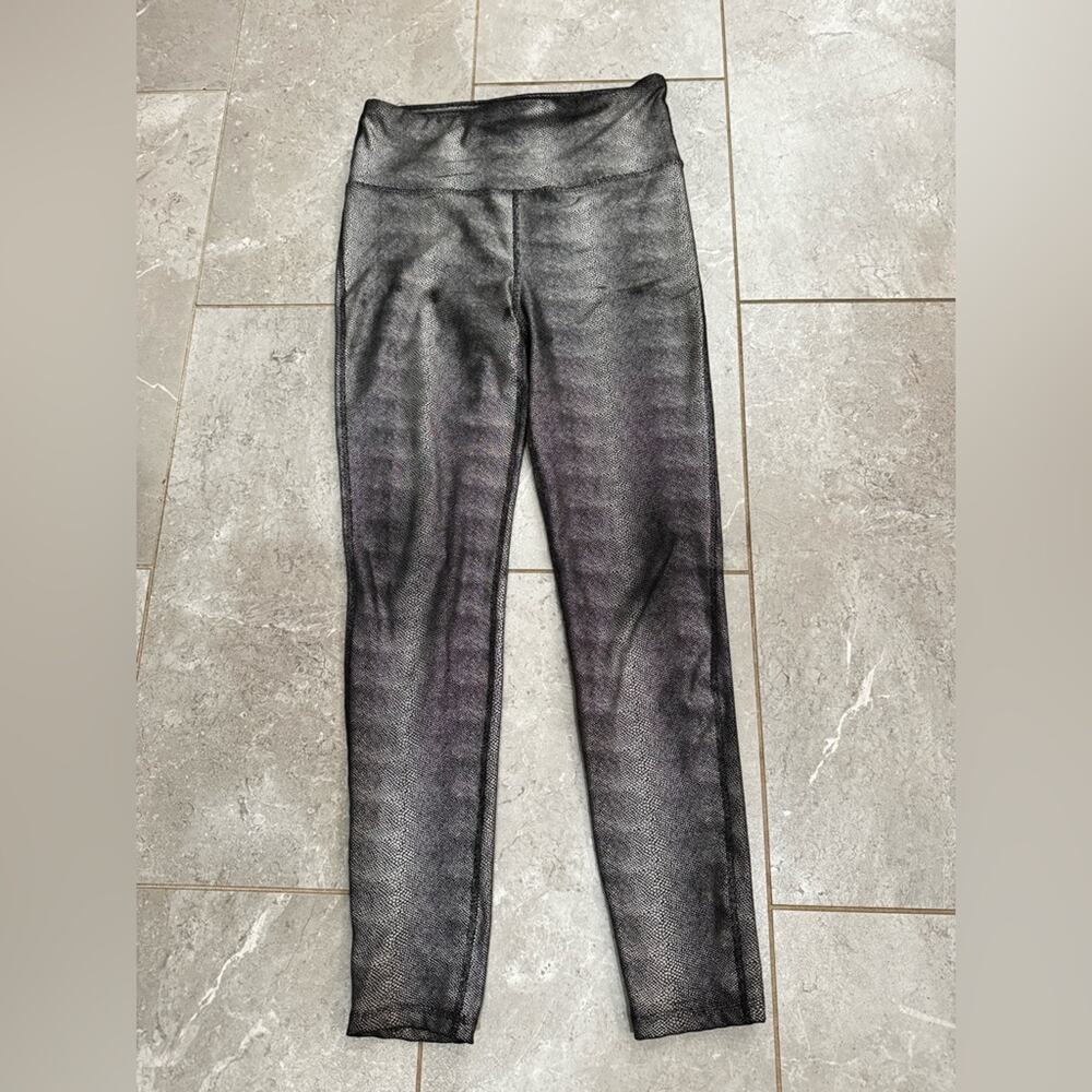 Mono B metallic Black Leggings, size L
